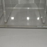 DAVID LANGE DESIGN COLUMN HOLDER VINTAGE PLEXIGLASS CD HOLDER