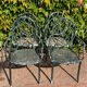 4 Provençal wrought iron armchairs from the 50s