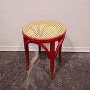 Tabouret craie rouge années 50
