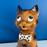 Brown cat carafe pitcher