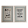 Two old engravings of watercolor mushrooms nineteenth century after G. Bernard