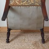 20th century neo-Renaissance style walnut armchair