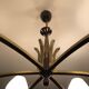 Modernist chandelier with 6 torches 1950