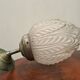 Art deco pendant light, frosted glass, French work