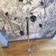 Chrome metal coat rack parrot