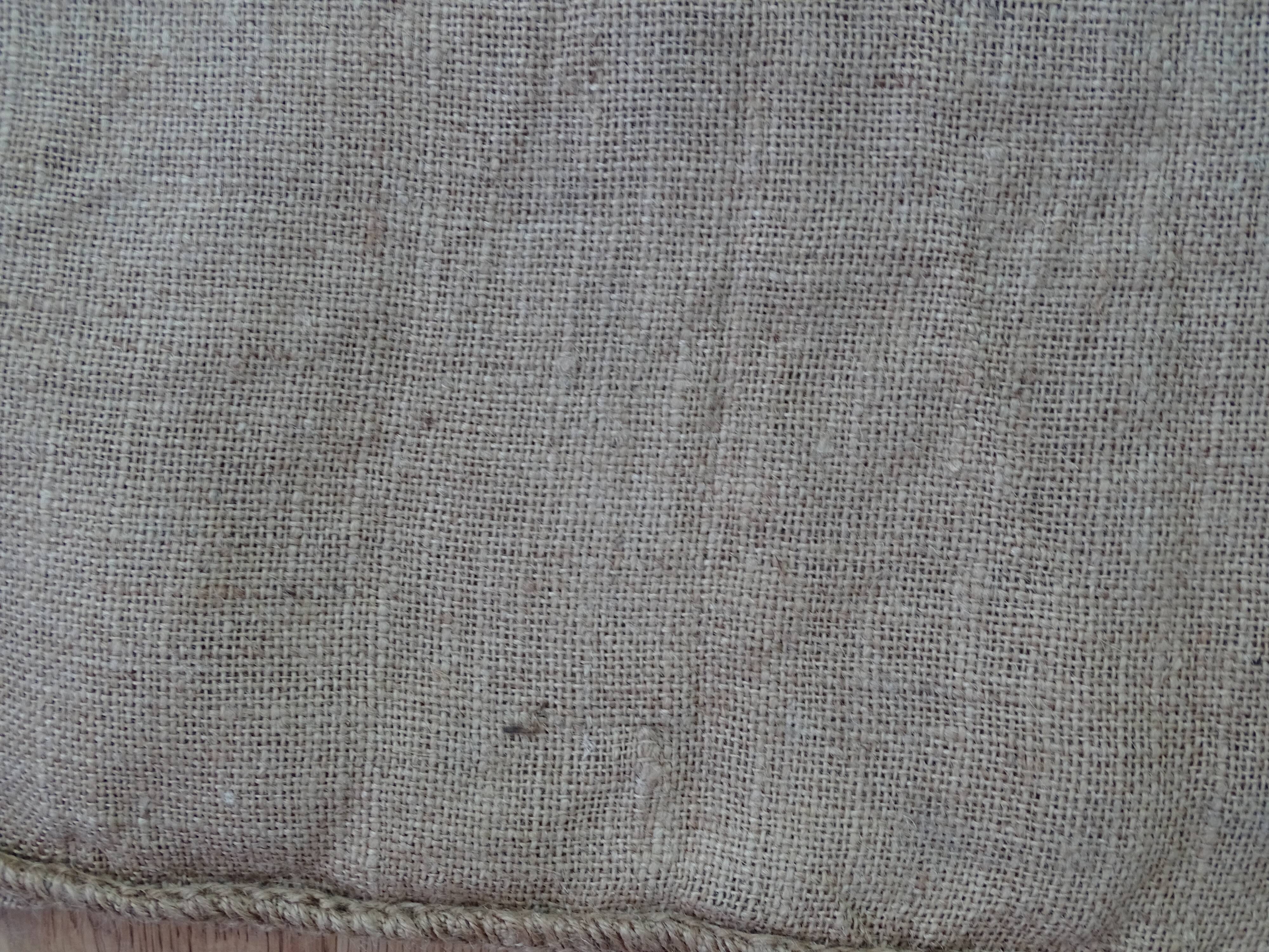 Burlap bag, train décor for the company ZPC