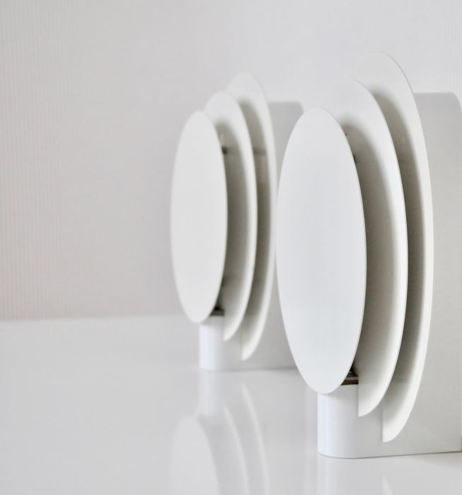 Pair wall lamps lumiance planeta 80s