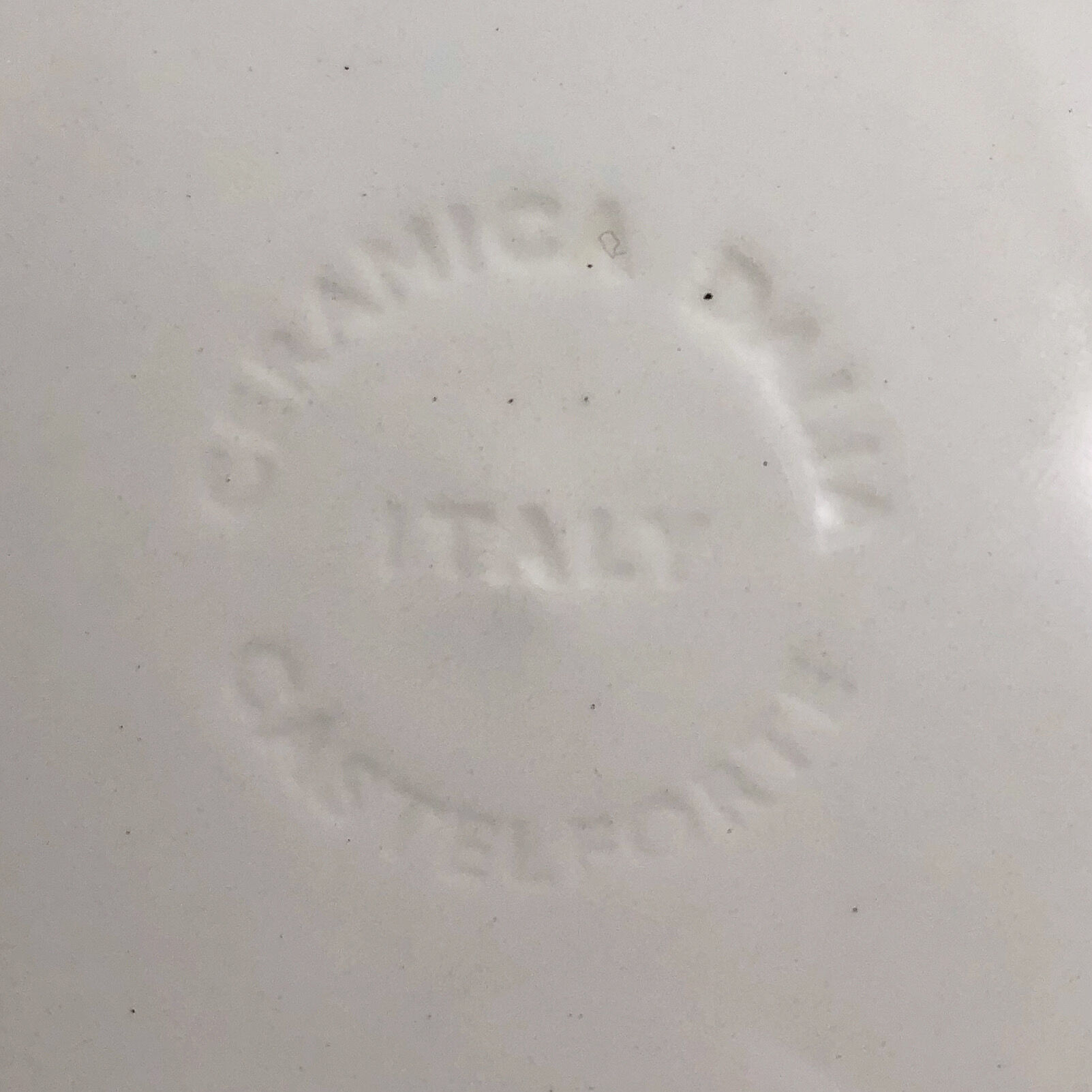 Lot of speckled turquoise plates