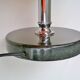Desk lamp orange with black marble 1950 s base
