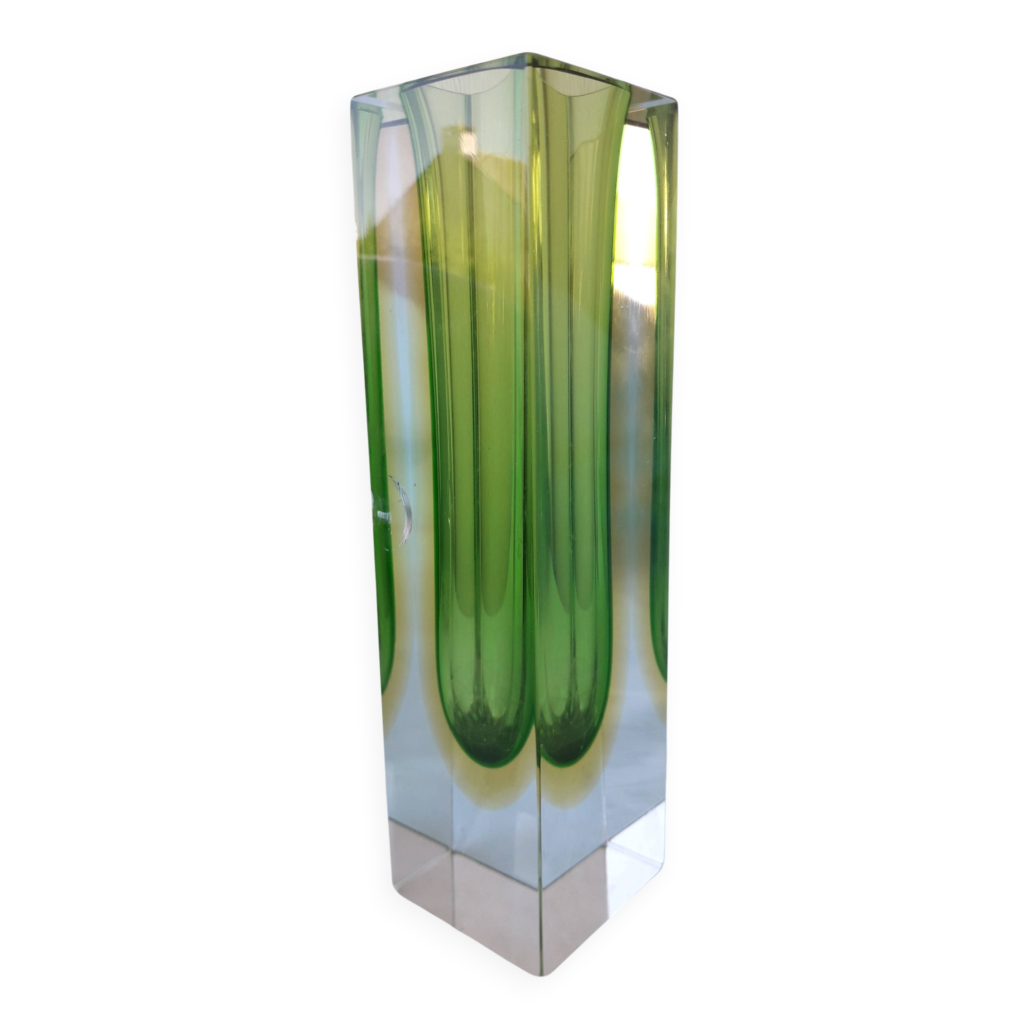 Murano glass Sommerso vase