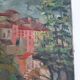 Old landscape oil painting