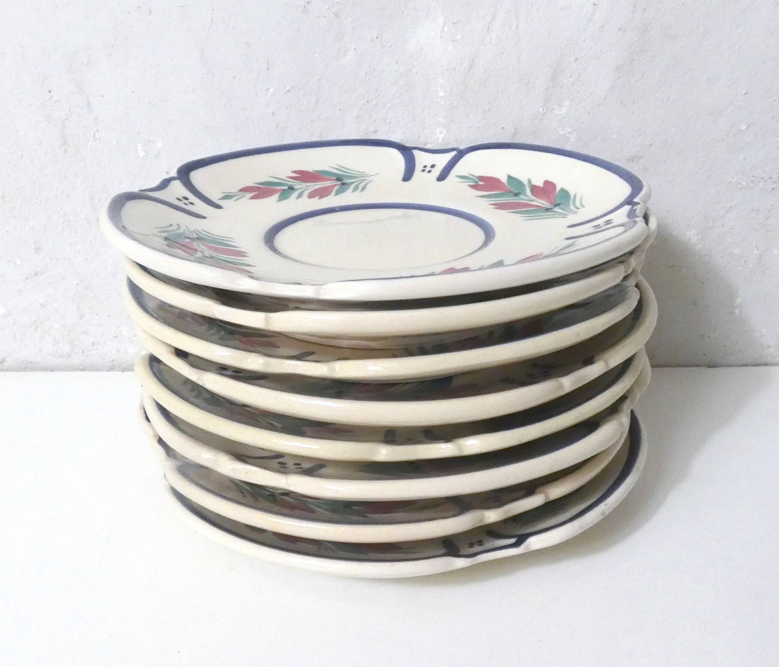 8 Henriot Quimper plates