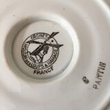 Porcelain gravy boat stamped Moulin des Loups & Hamage - Orchies. “Puppet” model