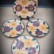 Set 4 flat plates Balkan Van Gogh