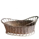 Silver metal wire bread basket