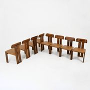 8 "Sapporo" chairs by Mario Marenco for Mobilgirgi, 1970s