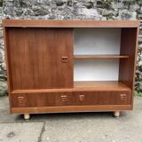 Teak display cabinet 1970