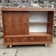 Buffet vitrine en teck 1970