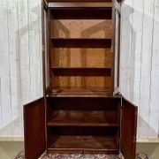 19th century English mahogany two-part bookcase