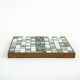 Mosaic tray with stoneware tiles in wooden frame, Bauhaus, 1970s