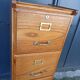Oak curtain binder notary furniture 4 drawers