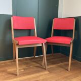 Paire de chaises de 1950