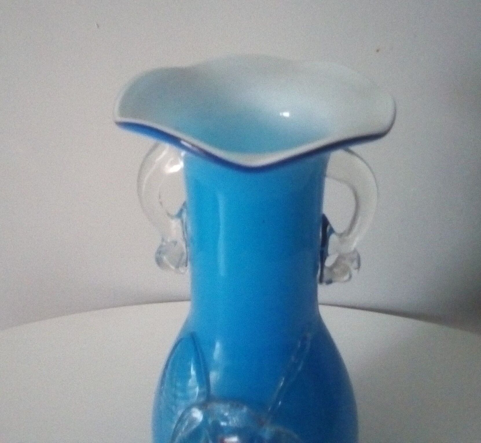 Original blue opaline vase