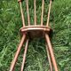 Chaises de bistrot rustique vintage Années 60