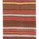 Soft Earthy Tones Kilim, 135x219Cm Bohemian Area Rug,