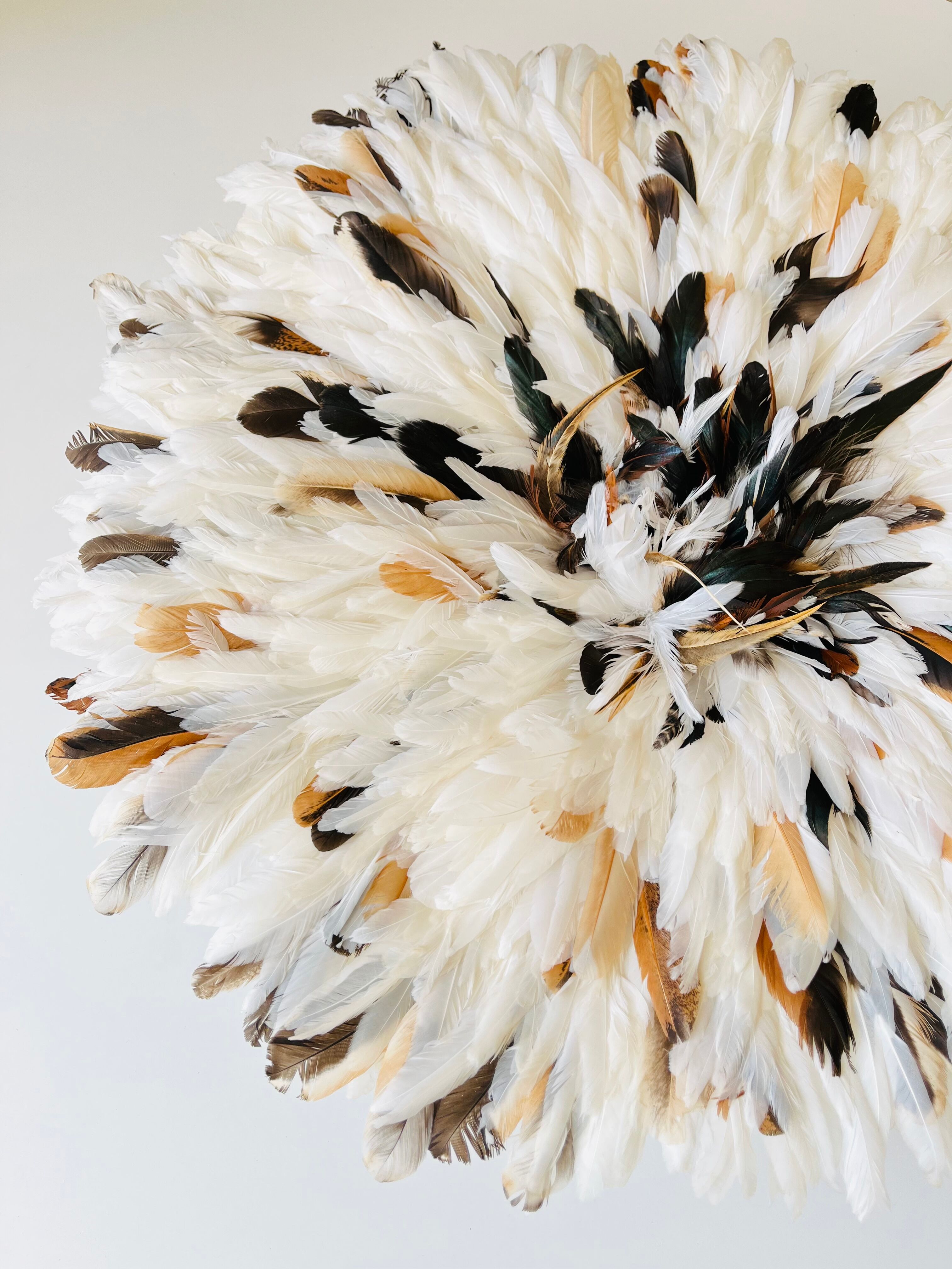 Juju Hat blanc moucheté 65 cm