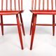Pair of red chairs "pinnstol"