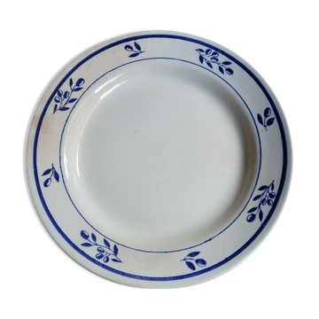 Flat plate floral pattern