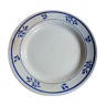 Assiette plate motif floral