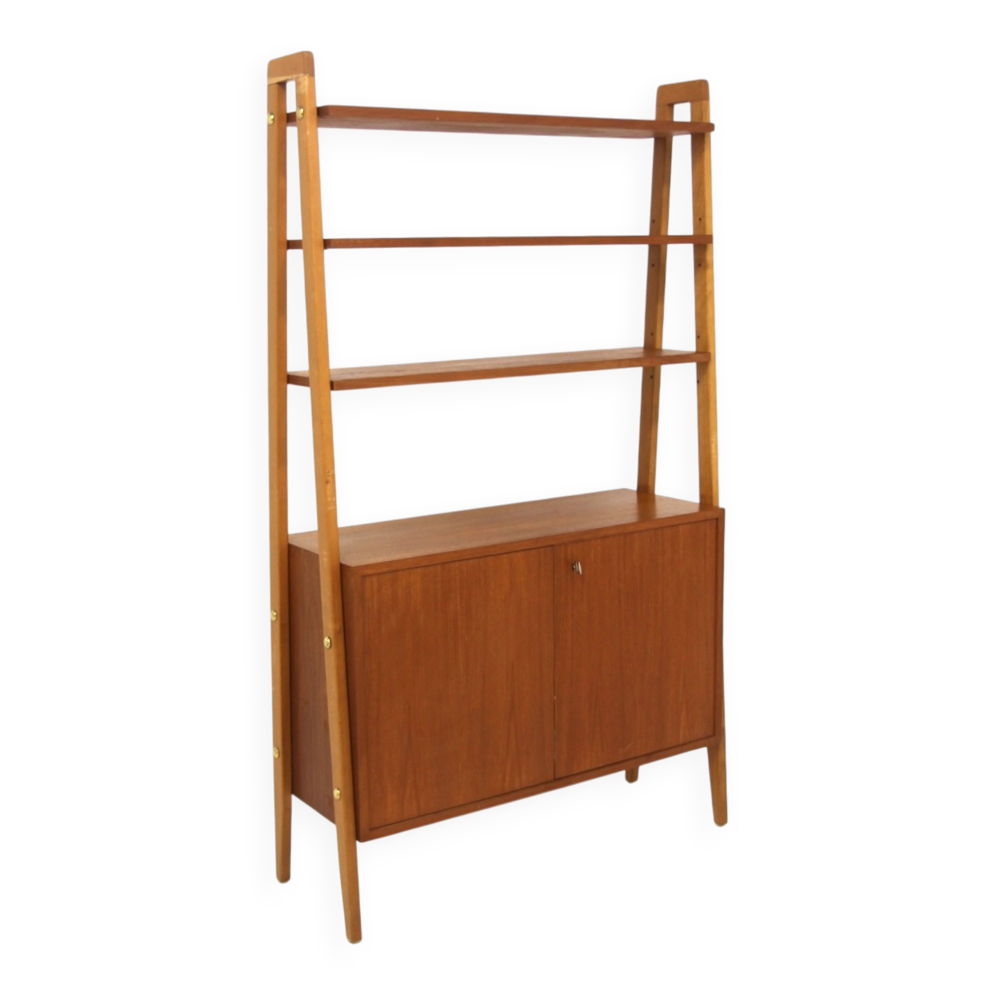 Scandinavian "Tema" library in teak, Möbel-Ikea, Sweden, 1960.