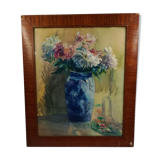 Table gouache on paper bouquet of flowers S.Leconte