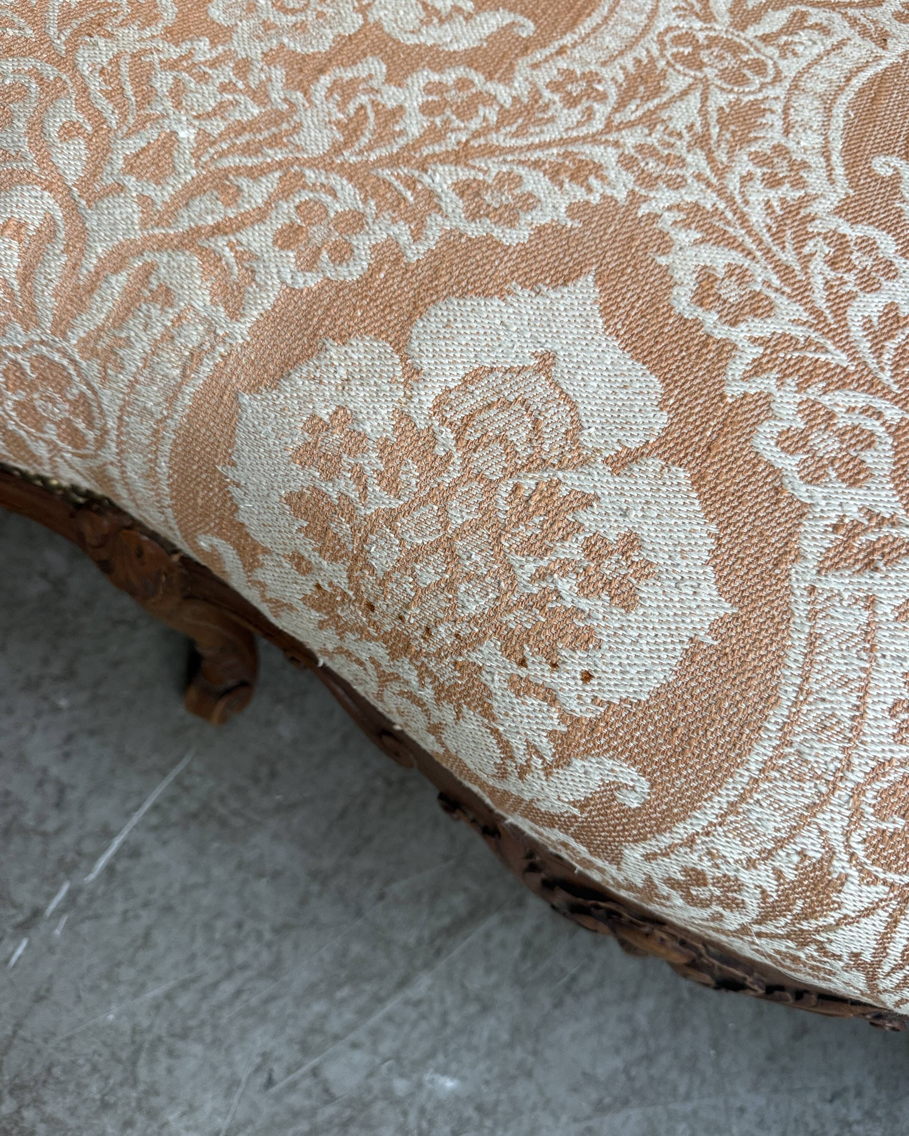 Antique two-seater Louis XV bench