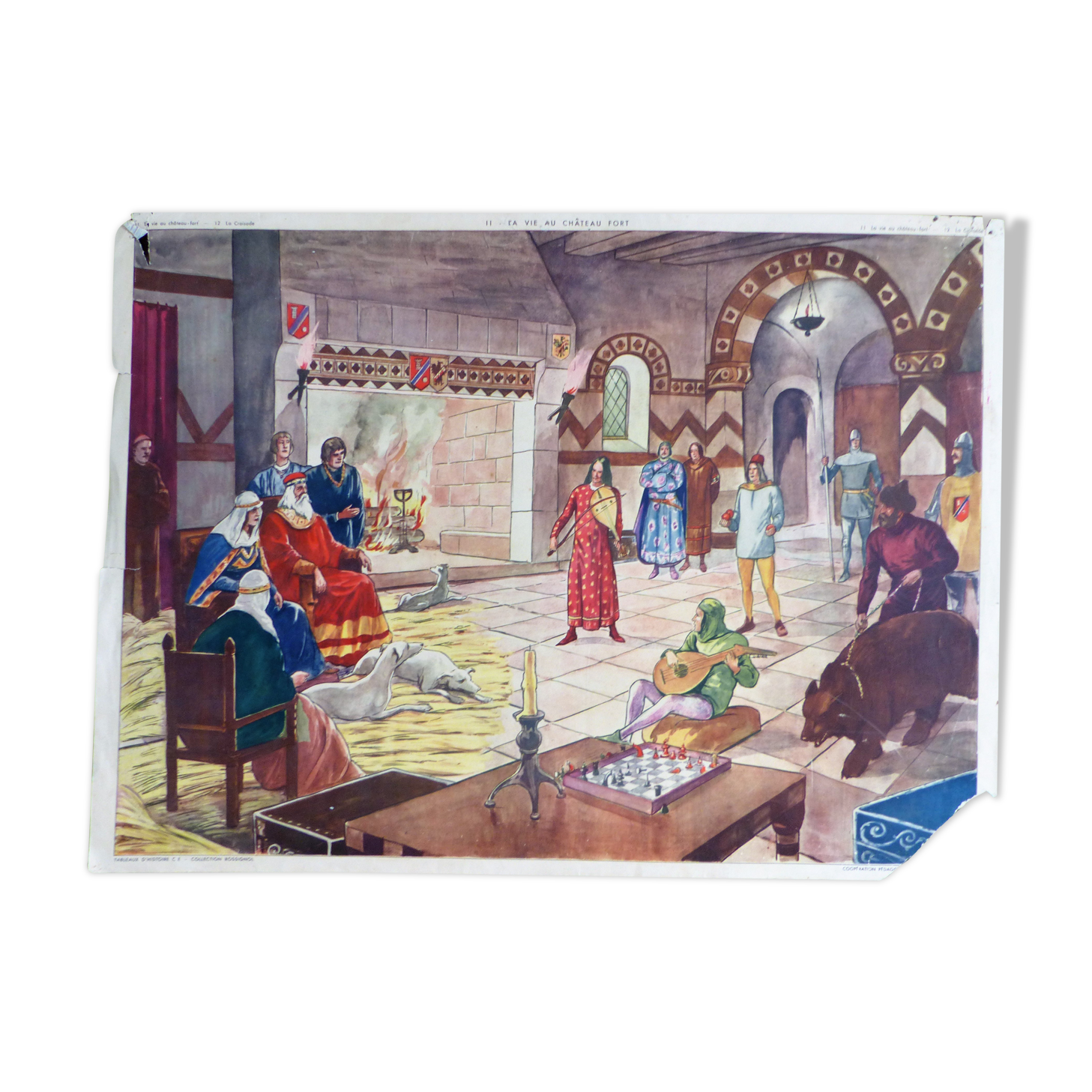 ROSSIGNOL school poster n ° 11 & 12 story theme