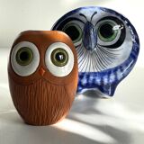 Vintage Handmade Ceramic Owls