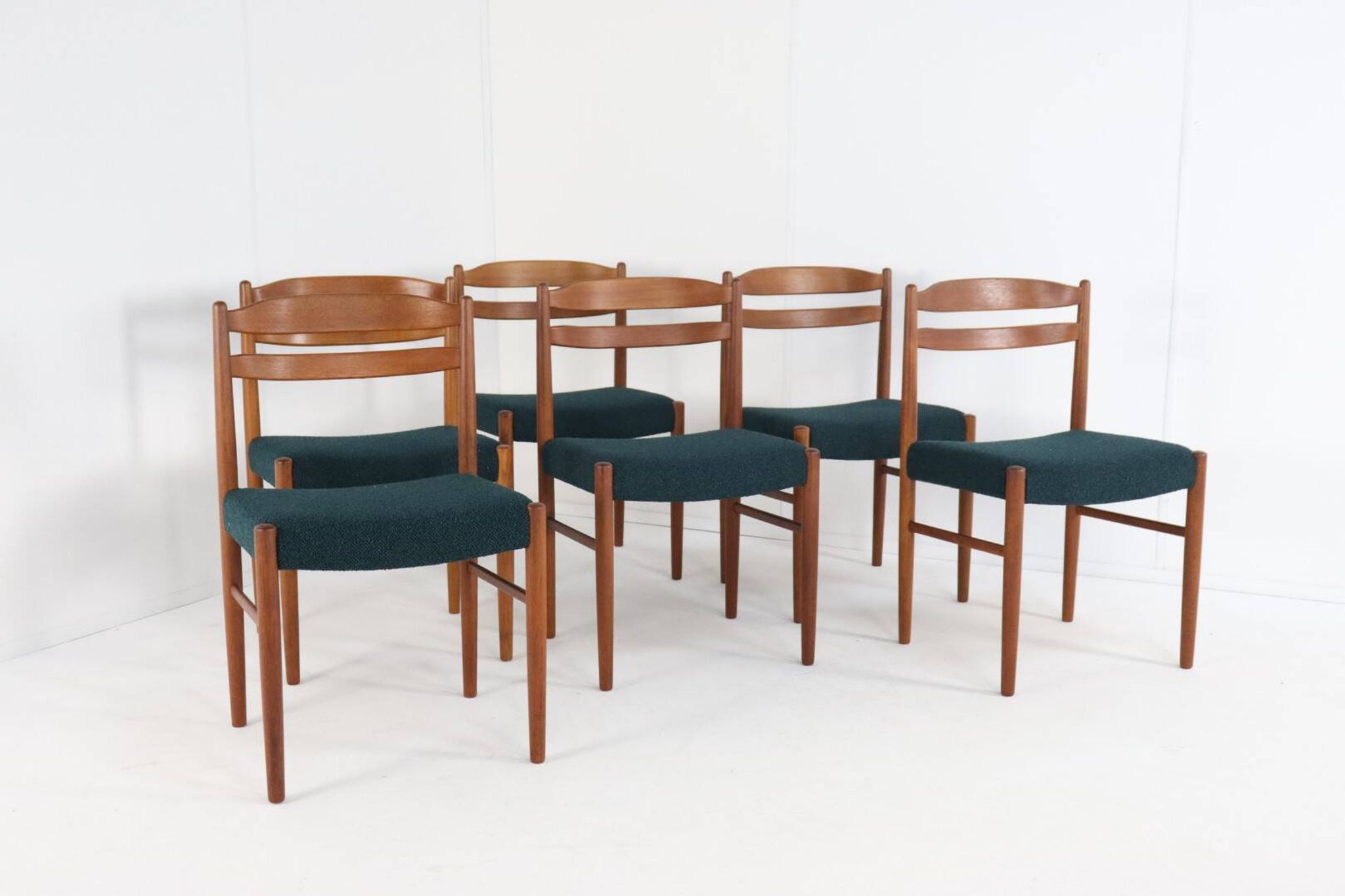 Set of 6 Carl Ekström for Albin Johansson chairs 'Dalarna' teak