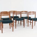 Set of 6 Carl Ekström for Albin Johansson chairs 'Dalarna' teak