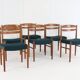 Set of 6 Carl Ekström for Albin Johansson chairs 'Dalarna' teak
