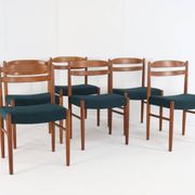 Set of 6 Carl Ekström for Albin Johansson chairs 'Dalarna' teak