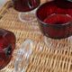 4 coupes à champagne rouges Luminarc
