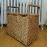 Wicker chest basket