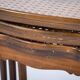 Vintage Nesting Tables with Rattan and Glass Top by Jason Møbler, 1960s, Set of 3