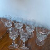 6 verres a pieds