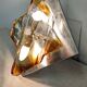 Hollywood Regency wall sconce in Murano glass by Mazzega, Italy circa 1970.
