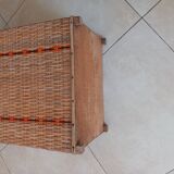 Vintage rattan basket or chest