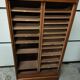 50s-60s double curtain filing cabinet in oak