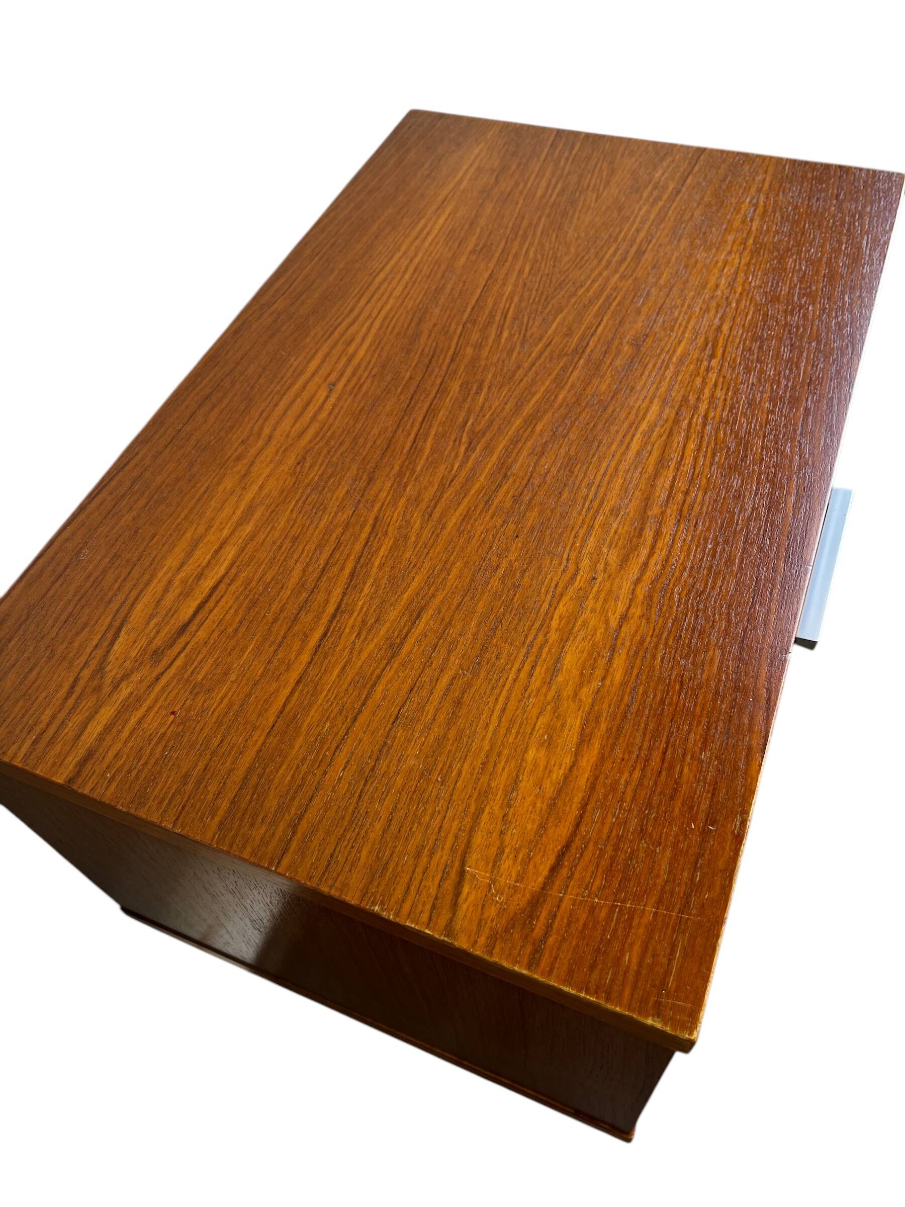 wooden bedside table / vintage side cabinet